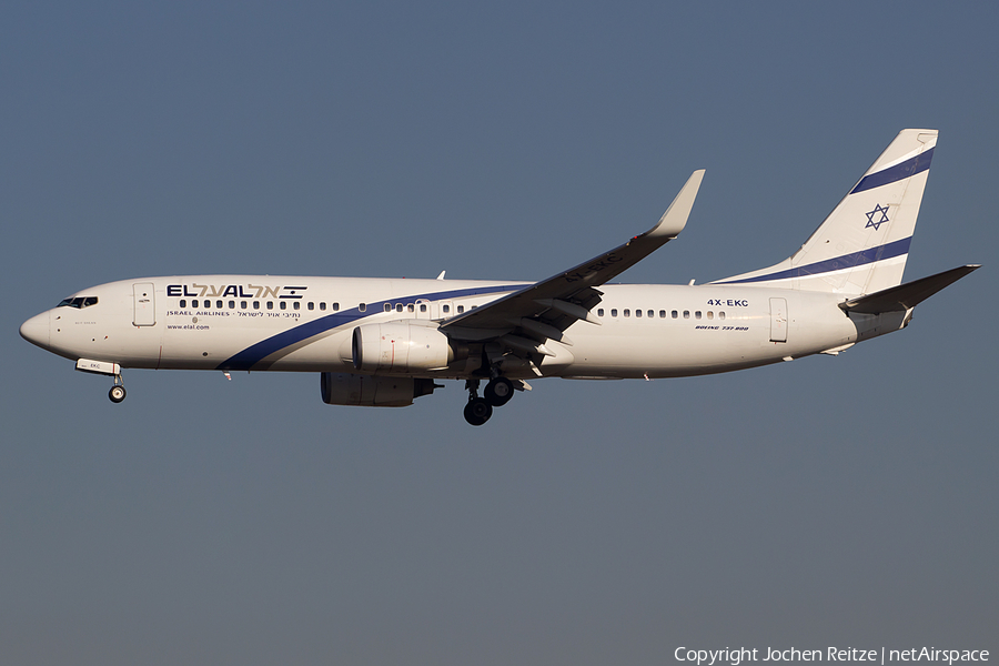 El Al Israel Airlines Boeing 737-858 (4X-EKC) | Photo 100597
