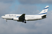 El Al Israel Airlines Boeing 737-758 (4X-EKE) at  Brussels - International, Belgium