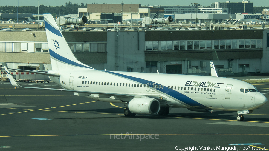 El Al Israel Airlines Boeing 737-8HX (4X-EKF) | Photo 135171