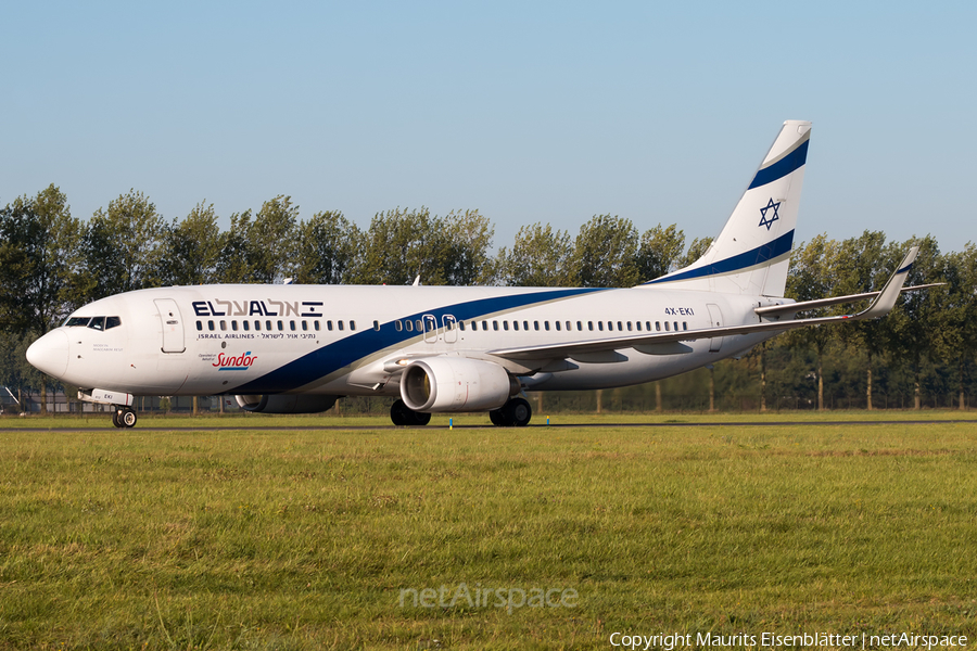 El Al Israel Airlines Boeing 737-86N (4X-EKI) | Photo 125189