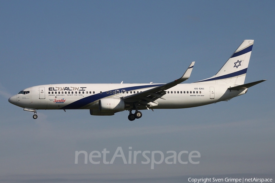 El Al Israel Airlines Boeing 737-86N (4X-EKI) | Photo 105281