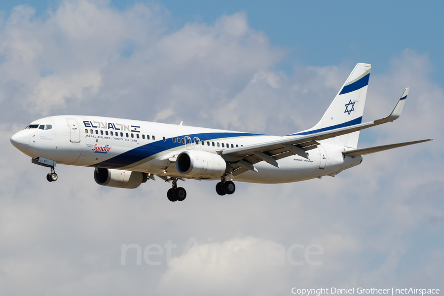 El Al Israel Airlines Boeing 737-86N (4X-EKI) | Photo 186873