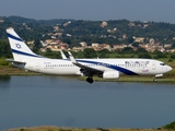 El Al Israel Airlines Boeing 737-86N (4X-EKI) at  Corfu - International, Greece