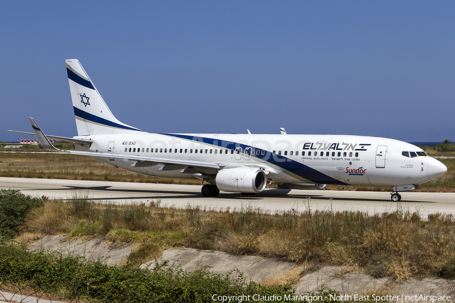 El Al Israel Airlines Boeing 737-86N (4X-EKI) | Photo 97340