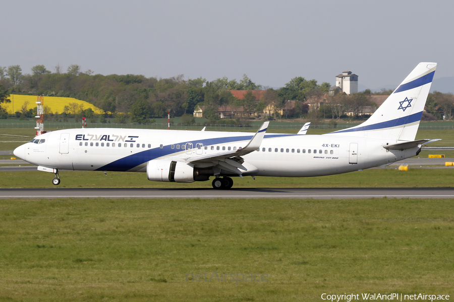 El Al Israel Airlines Boeing 737-86N (4X-EKI) | Photo 509740