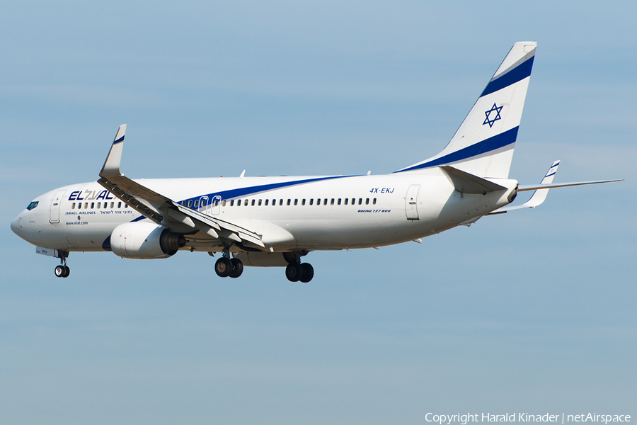 El Al Israel Airlines Boeing 737-85P (4X-EKJ) | Photo 293417