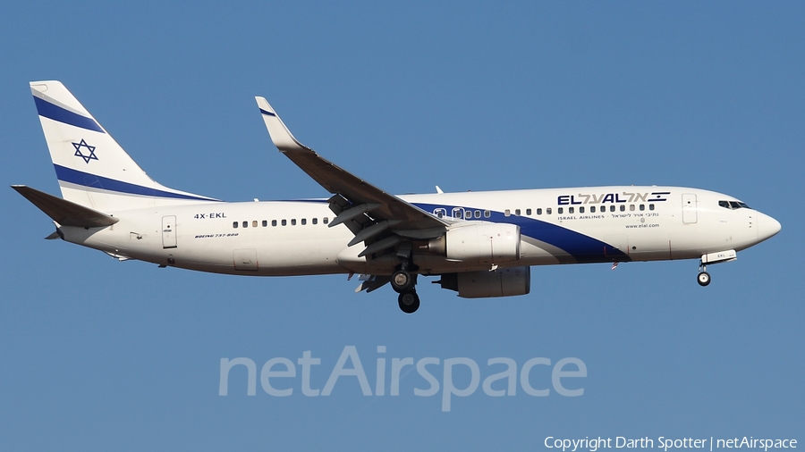 El Al Israel Airlines Boeing 737-85P (4X-EKL) | Photo 208361