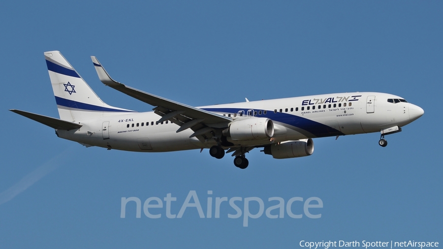 El Al Israel Airlines Boeing 737-85P (4X-EKL) | Photo 217092