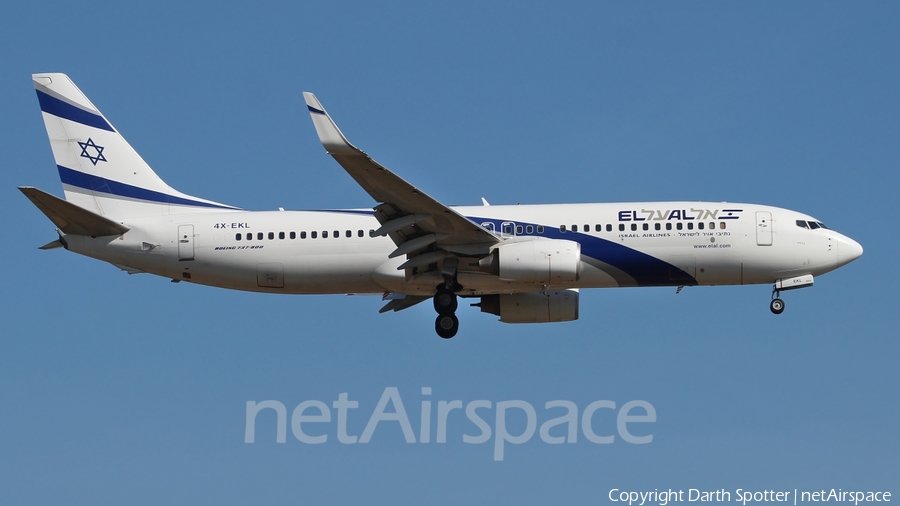 El Al Israel Airlines Boeing 737-85P (4X-EKL) | Photo 217093