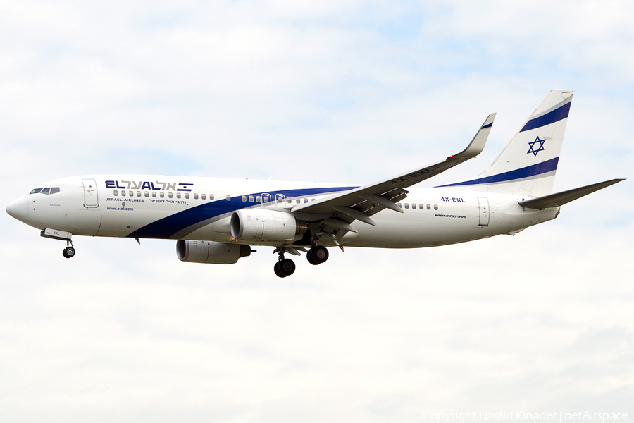 El Al Israel Airlines Boeing 737-85P (4X-EKL) | Photo 303196