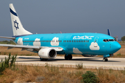El Al Israel Airlines Boeing 737-804 (4X-EKM) at  Rhodes, Greece