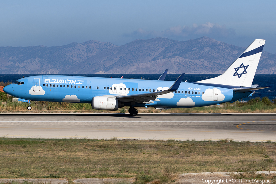 El Al Israel Airlines Boeing 737-804 (4X-EKM) | Photo 601080