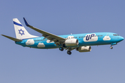 Up (ElAl Israel Airlines) Boeing 737-804 (4X-EKM) at  Berlin - Schoenefeld, Germany