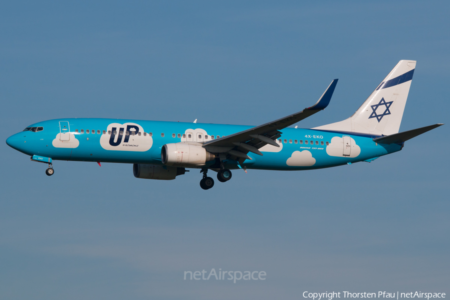 Up (ElAl Israel Airlines) Boeing 737-86Q (4X-EKO) | Photo 82076