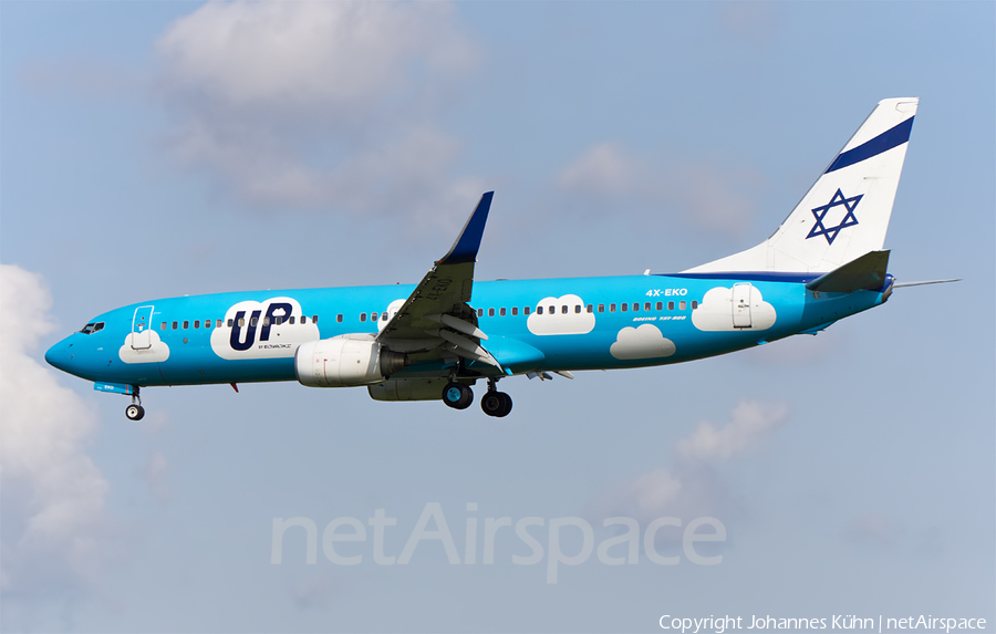 Up (ElAl Israel Airlines) Boeing 737-86Q (4X-EKO) | Photo 188375