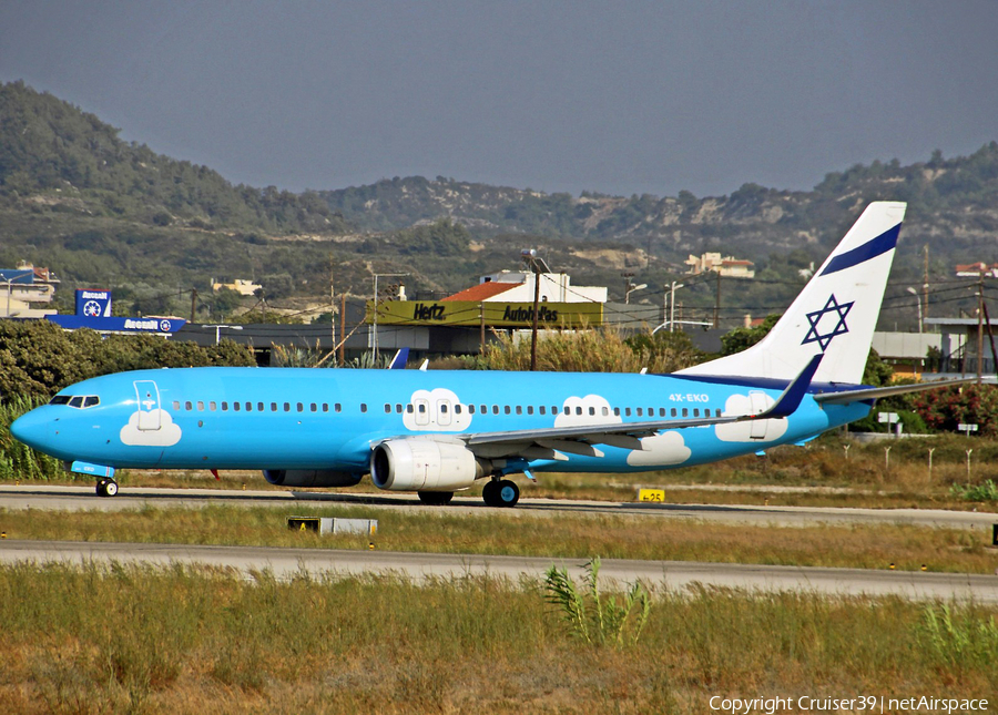 Up (ElAl Israel Airlines) Boeing 737-86Q (4X-EKO) | Photo 293509