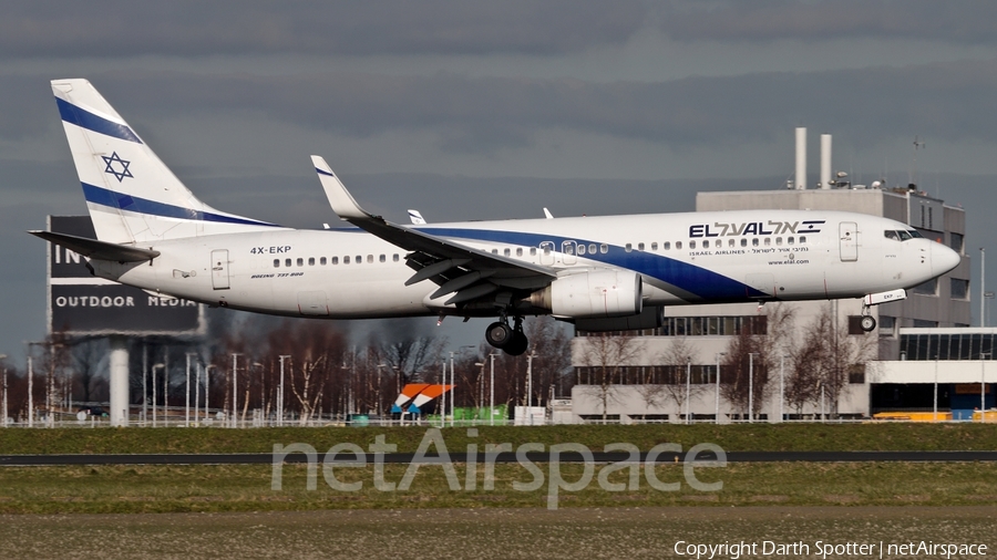 El Al Israel Airlines Boeing 737-8Q8 (4X-EKP) | Photo 182682