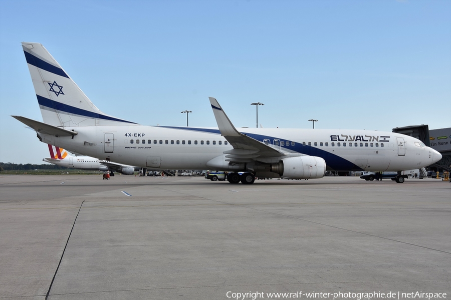 El Al Israel Airlines Boeing 737-8Q8 (4X-EKP) | Photo 407358