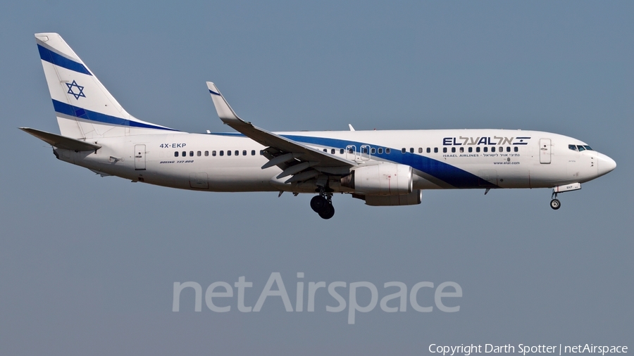 El Al Israel Airlines Boeing 737-8Q8 (4X-EKP) | Photo 182683