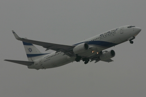 El Al Israel Airlines Boeing 737-8Q8 (4X-EKP) at  Zurich - Kloten, Switzerland