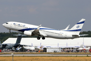 El Al Israel Airlines Boeing 737-8HX (4X-EKS) at  Berlin Brandenburg, Germany