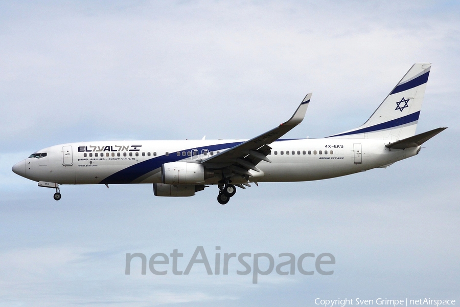 El Al Israel Airlines Boeing 737-8HX (4X-EKS) | Photo 32138