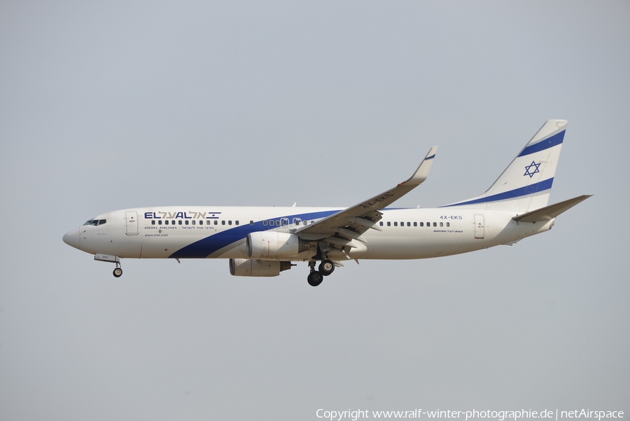 El Al Israel Airlines Boeing 737-8HX (4X-EKS) | Photo 368535