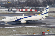 El Al Israel Airlines Boeing 737-8HX (4X-EKS) at  Zurich - Kloten, Switzerland