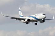 El Al Israel Airlines Boeing 737-8BK (4X-EKT) at  Warsaw - Frederic Chopin International, Poland