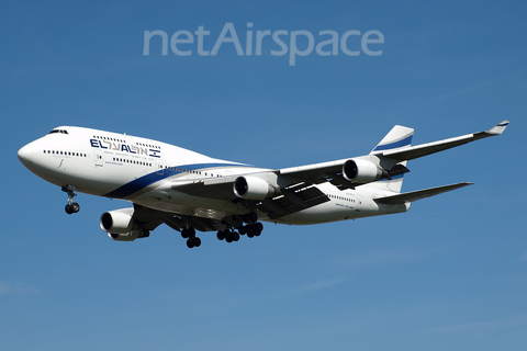 El Al Israel Airlines Boeing 747-458 (4X-ELA) at  London - Heathrow, United Kingdom