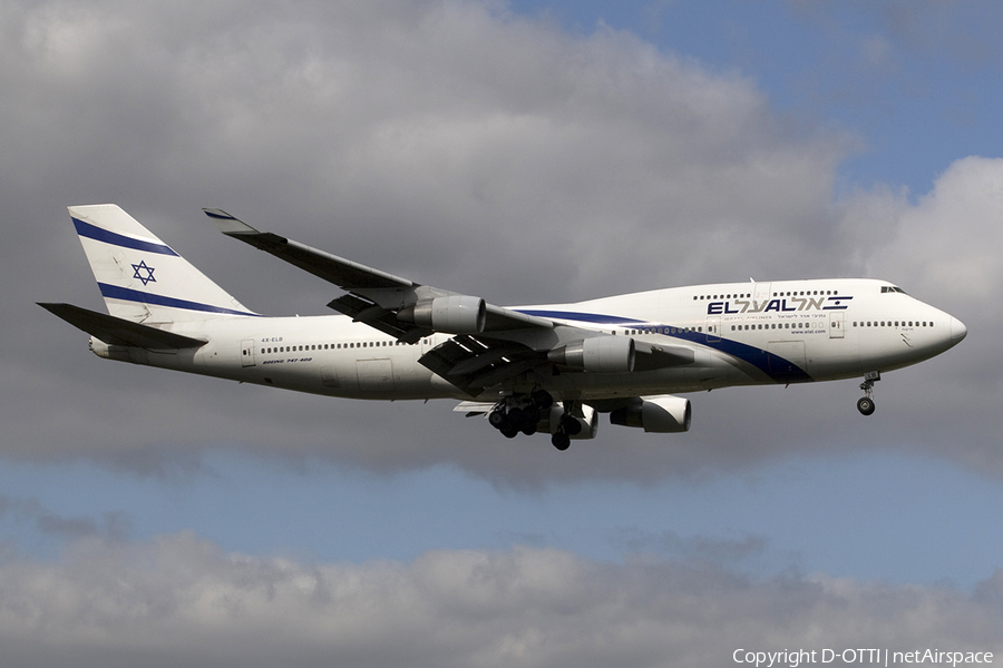 El Al Israel Airlines Boeing 747-458 (4X-ELB) | Photo 277791