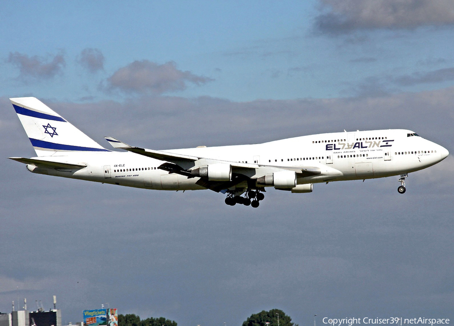 El Al Israel Airlines Boeing 747-412 (4X-ELE) | Photo 177812