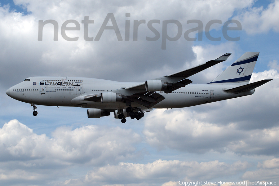 El Al Israel Airlines Boeing 747-412 (4X-ELE) | Photo 100958