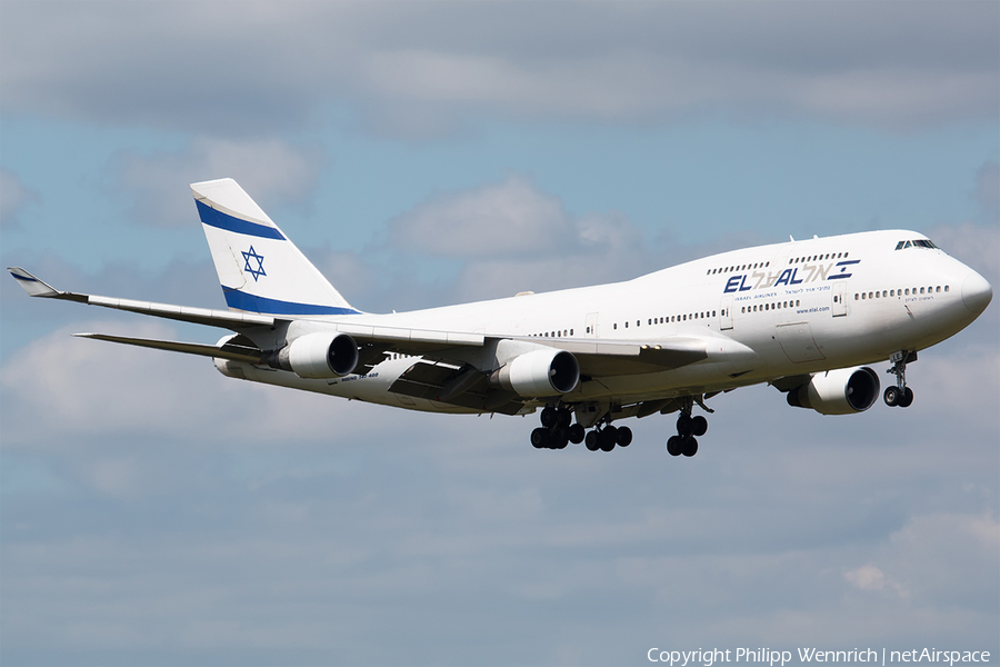 El Al Israel Airlines Boeing 747-412 (4X-ELE) | Photo 194114