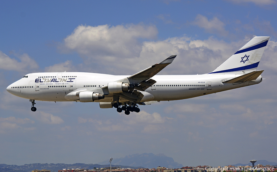 El Al Israel Airlines Boeing 747-412 (4X-ELH) | Photo 111701