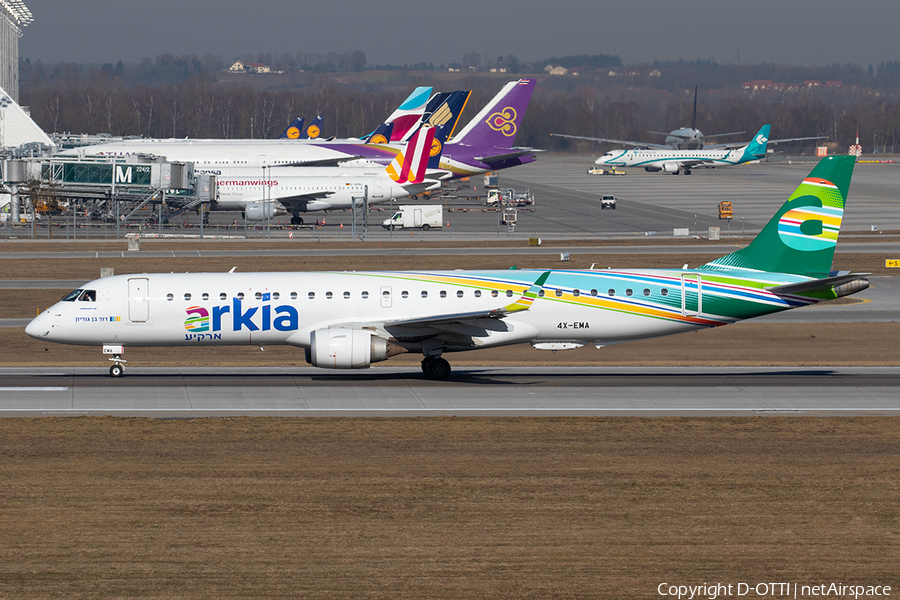 Arkia Israel Airlines Embraer ERJ-195LR (ERJ-190-200LR) (4X-EMA) | Photo 295732