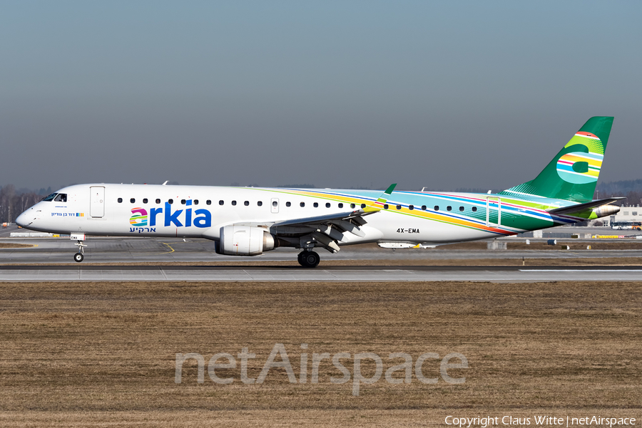 Arkia Israel Airlines Embraer ERJ-195LR (ERJ-190-200LR) (4X-EMA) | Photo 317785