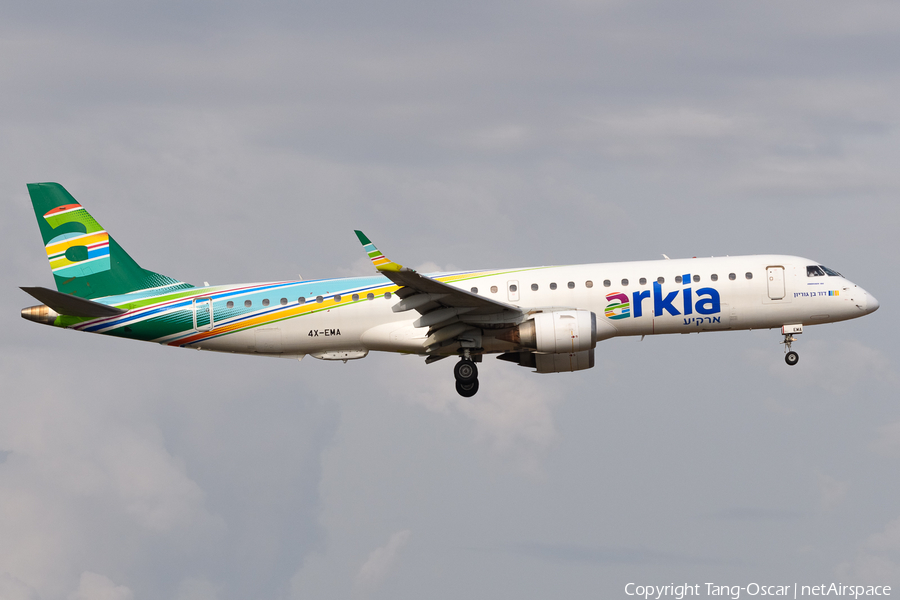 Arkia Israel Airlines Embraer ERJ-195LR (ERJ-190-200LR) (4X-EMA) | Photo 635788