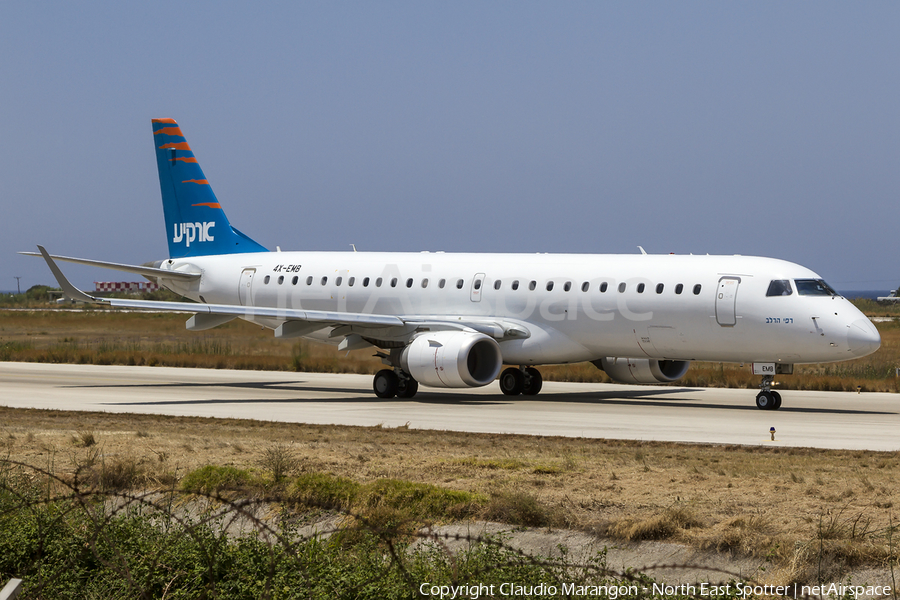 Arkia Israel Airlines Embraer ERJ-190LR (ERJ-190-100LR) (4X-EMB) | Photo 97343
