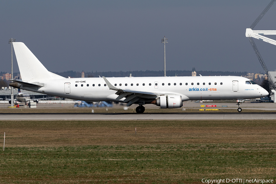 Arkia Israel Airlines Embraer ERJ-190AR (ERJ-190-100IGW) (4X-EME) | Photo 152880