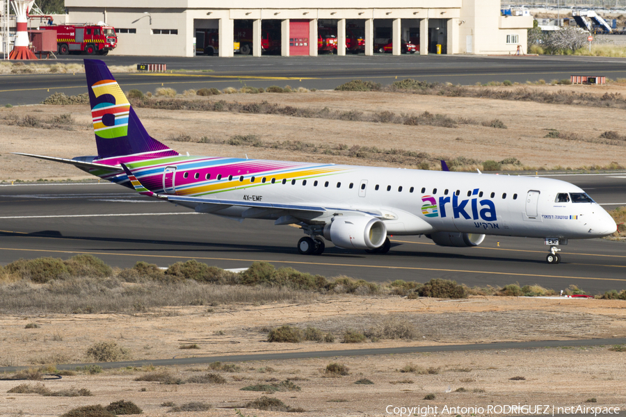 Arkia Israel Airlines Embraer ERJ-195LR (ERJ-190-200LR) (4X-EMF) | Photo 205241