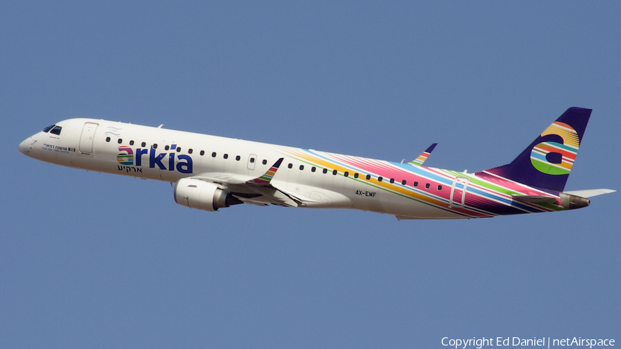 Arkia Israel Airlines Embraer ERJ-195LR (ERJ-190-200LR) (4X-EMF) | Photo 538344