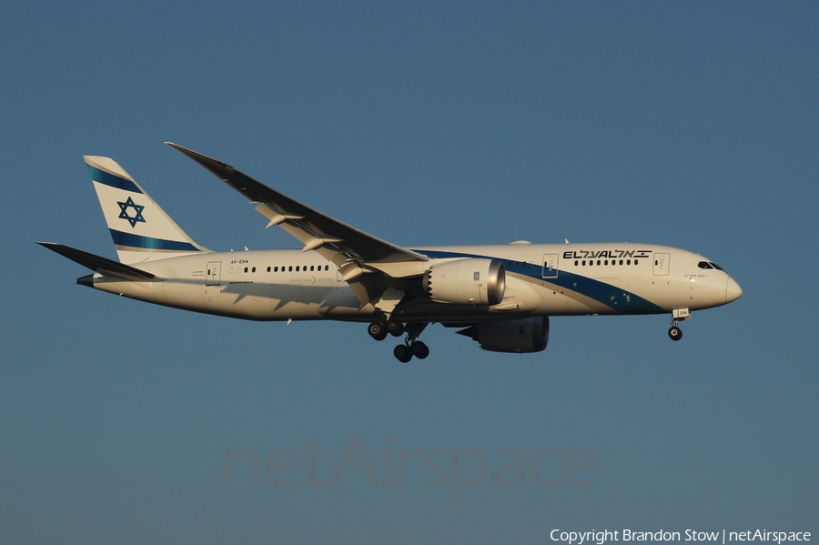 El Al Israel Airlines Boeing 787-8 Dreamliner (4X-ERA) | Photo 377541