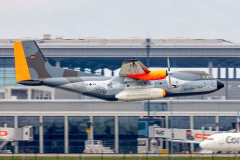 German Air Force (Luftwaffe) Transall C-160D (5040) at  Berlin Brandenburg, Germany