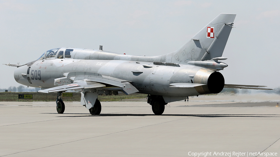 Polish Air Force (Siły Powietrzne) Sukhoi Su-22UM-3K Fitter-G (509) | Photo 282325