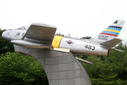 Republic of Korea Air Force North American F-86F Sabre (525483) at  Seoul - Boramae Park, South Korea