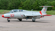 Romanian Air Force (Forțele Aeriene Române) Aero L-29 Delfin (53) at  Bruntingthorpe, United Kingdom