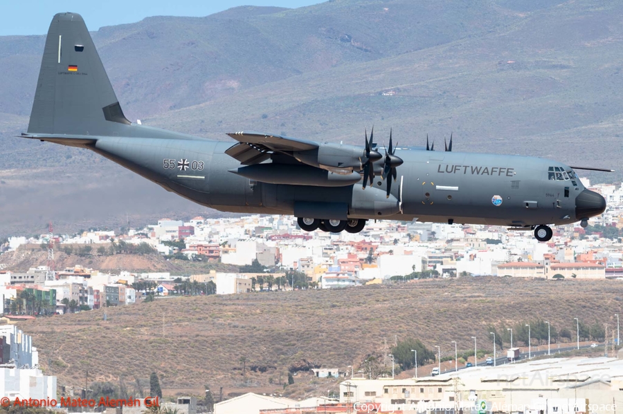 German Air Force (Luftwaffe) Lockheed Martin C-130J-30 Super Hercules (5503) | Photo 681558