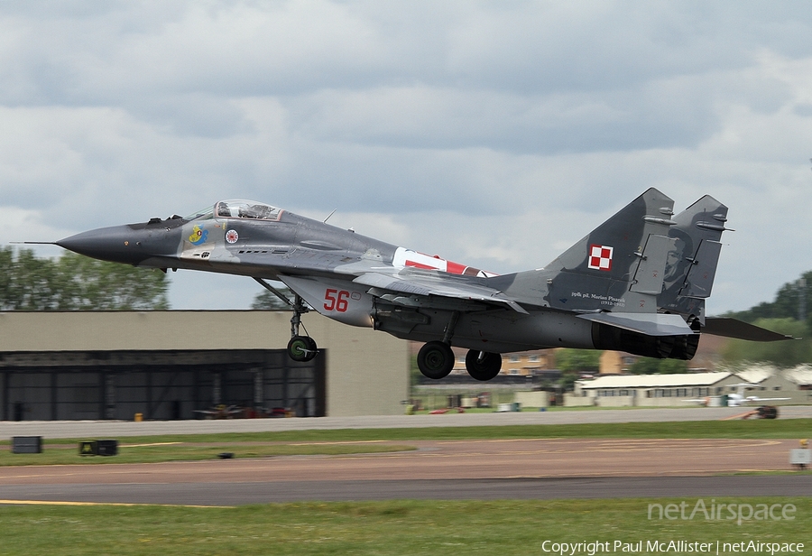 Polish Air Force (Siły Powietrzne) Mikoyan-Gurevich MiG-29A Fulcrum (56) | Photo 53389