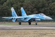 Ukrainian Air Force Sukhoi Su-27P1M Flanker B (58 BLUE) at  Kleine Brogel AFB, Belgium